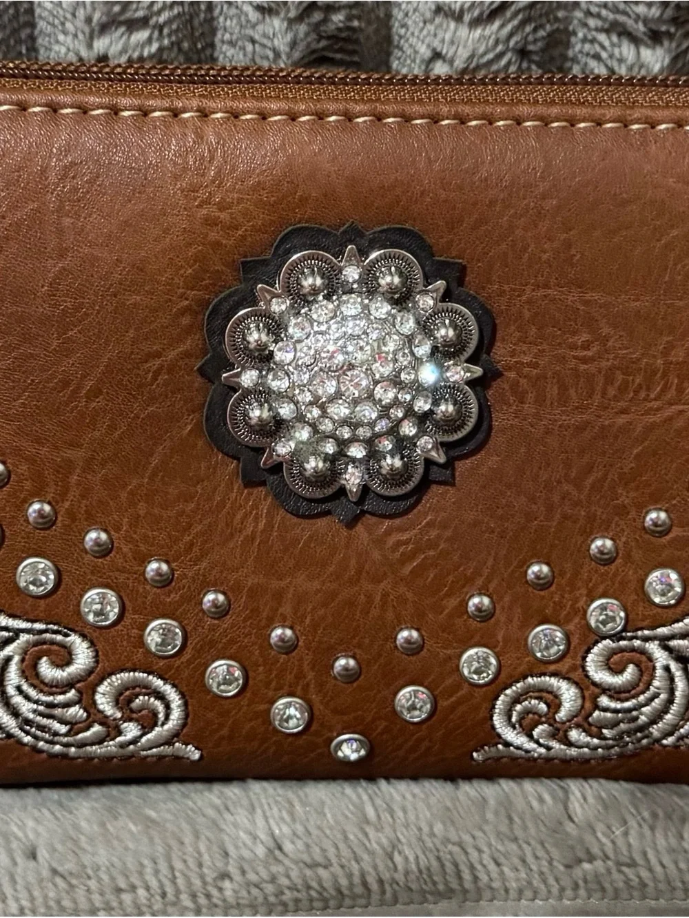 Montana West American Bling Zippy Wristlet Wallet Brand New